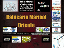 Tablet Screenshot of marisol-oriente.com.ar